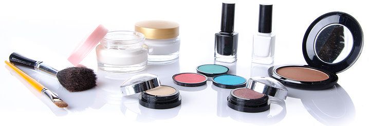 Verschiedene Kosmetikprodukte